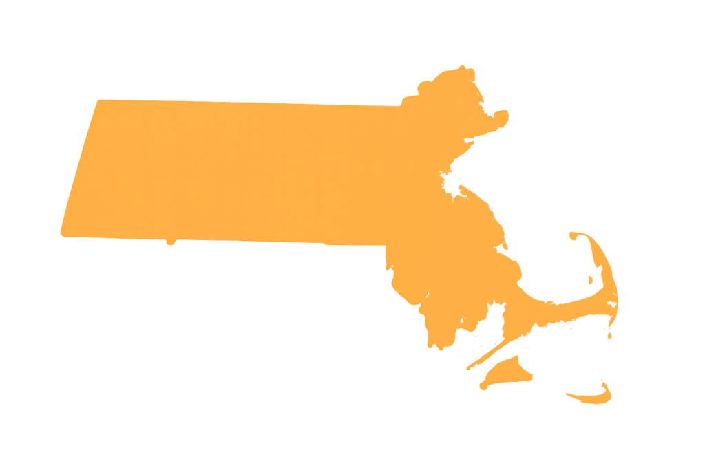 massachusetts state map massachusetts state map