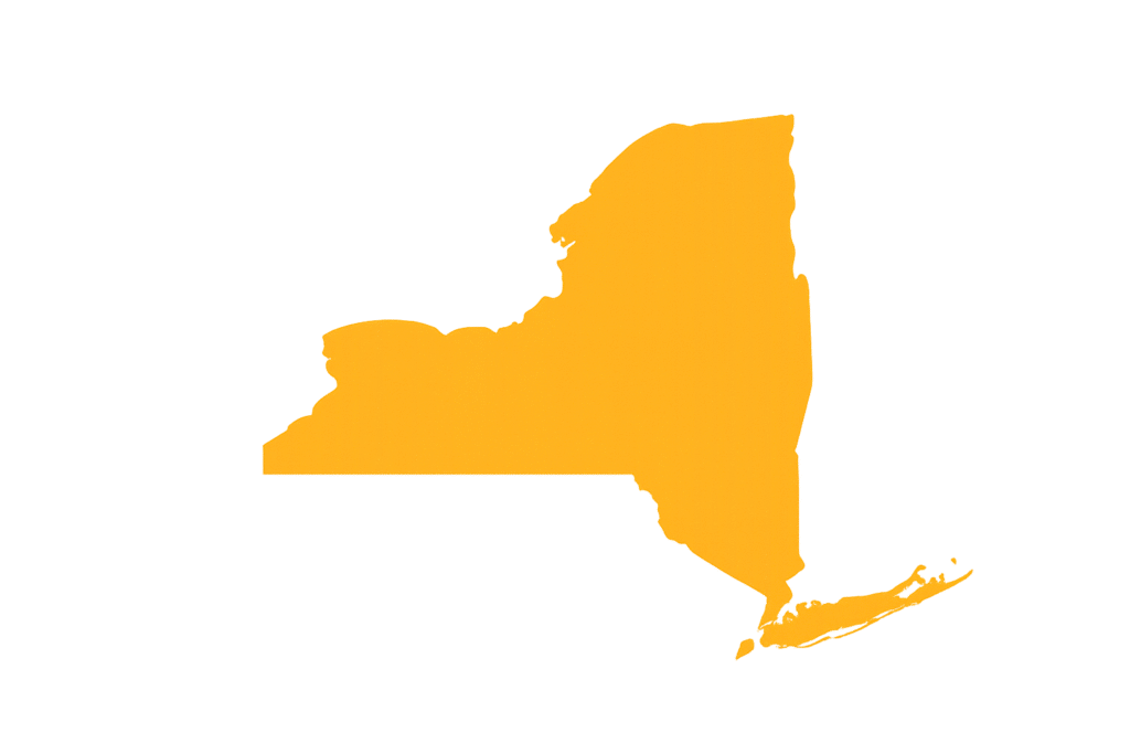 new york map state
