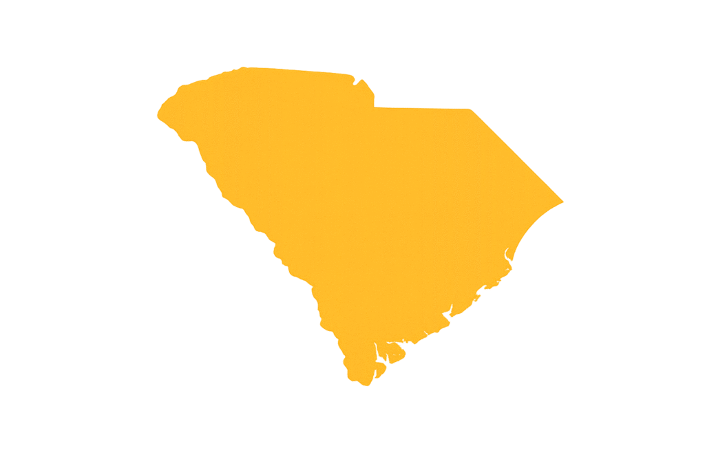 south carolina state map